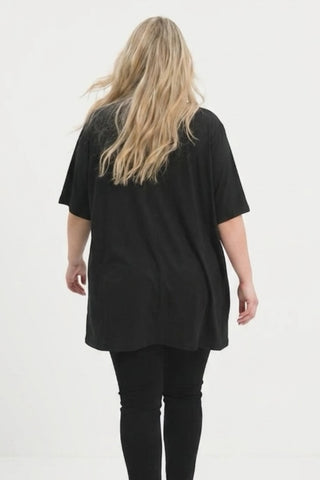 Tunic with motif print