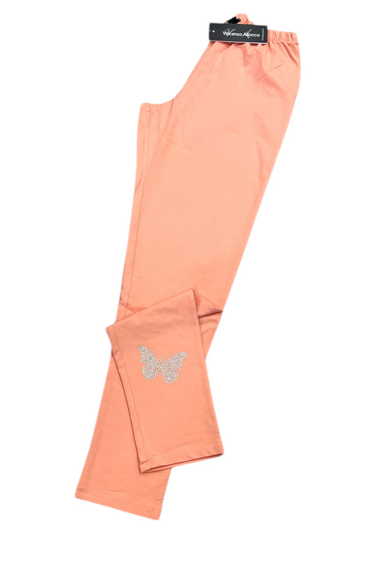 Leggings with rhinestones