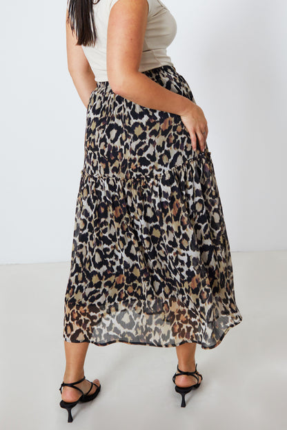 Skirt with Leo Print