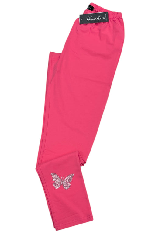 Leggings with rhinestones