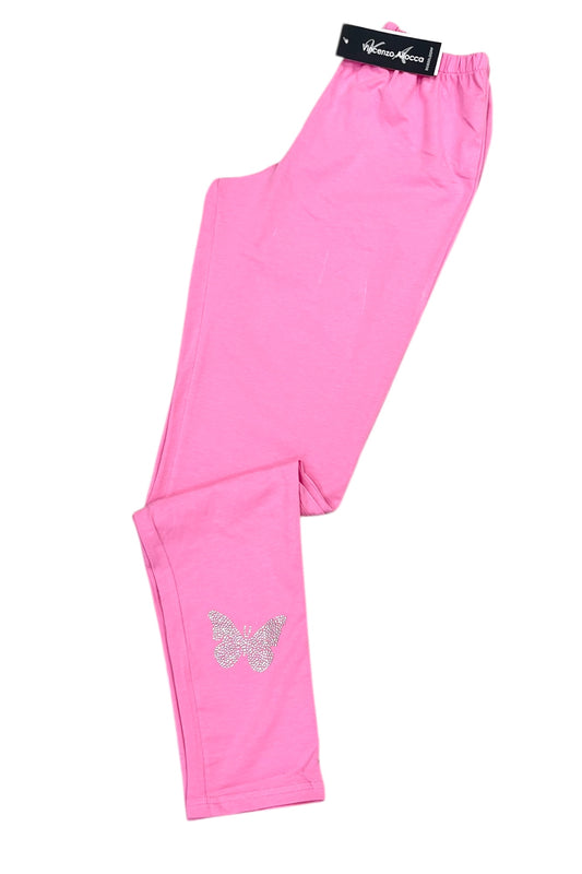 Leggings with rhinestones